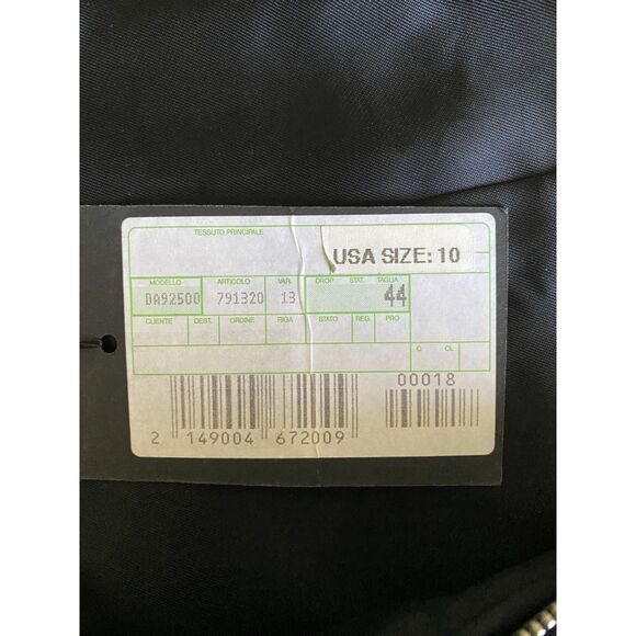 VTG Gianfranco Ferre Black Leather Jacket Italian Metal Buttons Collector Sz 10 - Picture 3 of 16